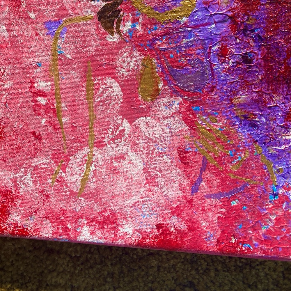 5 acrylic paintings by Cherry Amber .size 9x112 Or wonders and beautiful dreams.